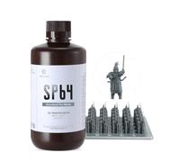 Résine SP64 Standard Pro avec finition mate et détails nets,résine d'impression 3D à faible absorption d'eau,supports fins et post-traitement rapide (SP64-Bleu-gris 1000g)