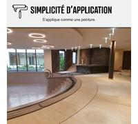 Resine transparente etancheite piscine carrelee Transparent 10 m², support poreux