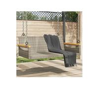 Vidaxl Balancelle Gris 109x62x40 Cm Résine Tressée