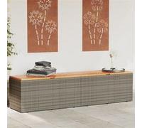 Resine tressee Vidaxl gris salon de jardin Gris G