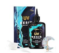Résine UV 100g, résine UV cristalline dure résine époxy UV transparente pour l'art de bricolage, les bijoux, le moulage et le revêtement - faible odeur
