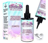 Résine UV 200 g - Colle transparente et douce - Séchage solaire - Pour la fabrication de bijoux, la décoration, le moulage et le revêtement