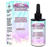 Résine UV 200 g - Colle transparente et douce - Séchage solaire - Pour la fabrication de bijoux, la décoration, le moulage et le revêtement