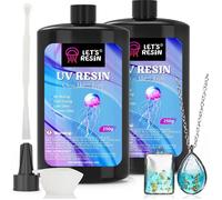 Résine UV, 500 g, résine UV dure, résine époxy ultraviolette à faible odeur, colle activée par la lumière du soleil pour bijoux