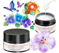 Résine UV blanche pour formes de fil, résine UV colorée et à faible odeur pour pétales de fleurs en fil de fer, colle pour fabrication de bijoux 40 ml