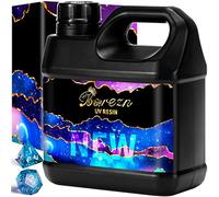 Résine UV en vrac Crystal Clear de 1 kg, Kit dur d'époxy UV de 1000g prémélangé, Colle transparente activée par le soleil pour la fabrication de bijoux, durcissement rapide