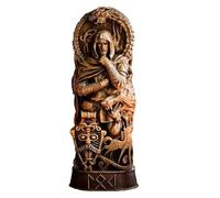 Résine Vikinges Mythologie Figurines miniatures Dieu nordique Statue centre de table Thors/Loki/Freyja Statue décorative Statue nordique Statues de dieu nordique