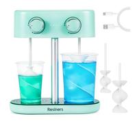 Resiners Mixeur à à Double Tête, Mixeur Époxy Rechargeable, Vitesse Infinie & Minimum de Bulles, Pagaies en Silicone Électriques en Spirale pour Le Mélange de, Silicone,Peinture
