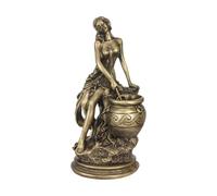 Resins Goddess Statue | Vintage Decor | Antique Bronze Finish Sculpture | F