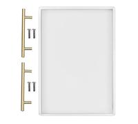 RESINWORLD Grand moule plat profond en silicone avec poignées, moule rectangulaire pour moulage de résine