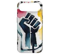 Resist Black Fist Graffiti Style Power Rise March Believe Coque pour iPhone Air