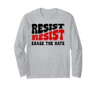 Resist Erase Hate Stop the Hate Protest Fight Racism Eracism Manche Longue