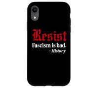 Resist Fascism is Bad No Kings America Protest Anti Fascism Coque pour iPhone XR
