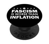 Resist Fascism is Worse Than Inflation No Kings Anti-Fascism PopSockets PopGrip Adhésif