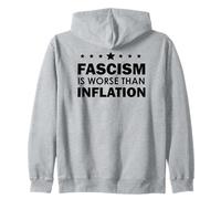 Resist Fascism is Worse Than Inflation No Kings Anti-Fascism Sweat à Capuche