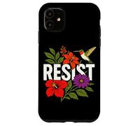 RESIST Floral Political Protest Feminist Resist Coque pour iPhone 11
