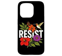 RESIST Floral Political Protest Feminist Resist Coque pour iPhone 15 Pro