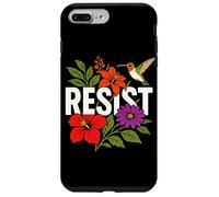 RESIST Floral Political Protest Feminist Resist Coque pour iPhone 7 Plus/8 Plus