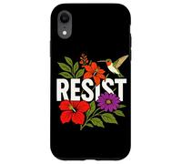RESIST Floral Political Protest Feminist Resist Coque pour iPhone XR