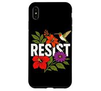RESIST Floral Political Protest Feminist Resist Coque pour iPhone XS Max
