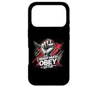 Resist Much Obey Little - Une déclaration de solidarité Coque pour iPhone 17 Pro