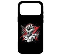Resist Much Obey Little - Une déclaration de solidarité Coque pour iPhone 17 Pro Max