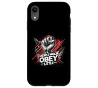 Resist Much Obey Little - Une déclaration de solidarité Coque pour iPhone XR