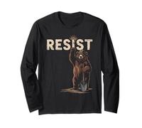 Resist Ours Pelle Activisme Politique Manche Longue