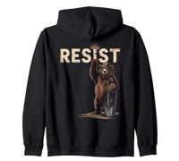 Resist Ours Pelle Activisme Politique Sweat à Capuche