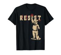 Resist Ourson avec Pelle pour L'Écologie T-Shirt Graphique avec Valeur