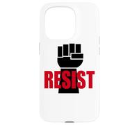 Resist President Trump - Poing Noir Anti-Trump Coque pour iPhone 15 Pro
