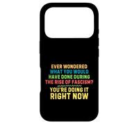 Resist Prevent Fascism Anti-Fascism Retro Quote Coque pour iPhone 17 Pro