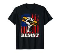 Resist Sandwich Activism USA Flag Protest Fist Humor T-Shirt