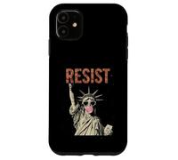 Resist Statue Liberty Bubblegum Equality Retro Edgy Protest Coque pour iPhone 11