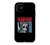 Resist Statue Liberty Bubblegum Protest Equality Coque pour iPhone 11