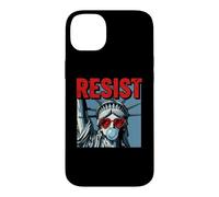Resist Statue Liberty Bubblegum Protest Equality Coque pour iPhone 14 Plus