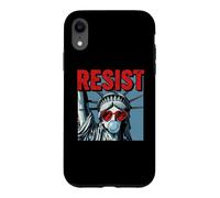 Resist Statue Liberty Bubblegum Protest Equality Coque pour iPhone XR