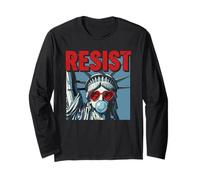 Resist Statue Liberty Bubblegum Protest Equality Manche Longue