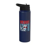 Resist Statue Liberty Bubblegum Protest Equality Stainless Steel Insulated Water Bottle