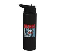 Resist Statue Liberty Bubblegum Protest Equality Stainless Steel Insulated Water Bottle
