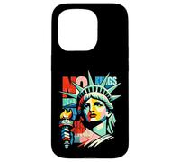 Resist Statue Liberty Cat Equality Rétro Edgy Subtle Protest Coque pour iPhone 15 Pro