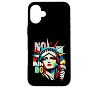 Resist Statue Liberty Cat Equality Retro Edgy Subtle Protest Coque pour iPhone 16 Plus