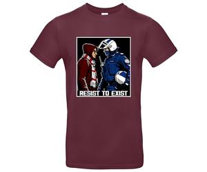 Resist to Exist T-shirt Casuals Ultras Hooligans pour homme