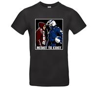 Resist to Exist T-shirt pour homme Casuals Ultras Hooligans, Noir , XL