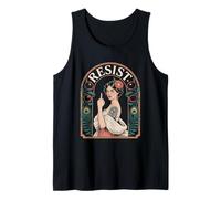 Resist Tshirt Nouveau Mucha Anti-Trump Femmes Féministes Débardeur