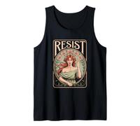 Resist Tshirt Nouveau Mucha Anti-Trump Femmes Féministes Débardeur