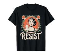 Resist Tshirt Nouveau Mucha Anti-Trump Femmes Féministes T-Shirt