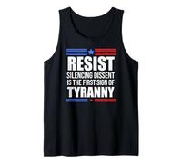 Resist Tyranny No King Pro Democracy Dies Silence I Dissent Débardeur