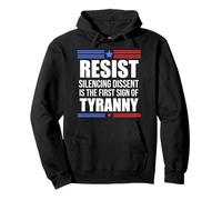 Resist Tyranny No King Pro Democracy Dies Silence I Dissent Sweat à Capuche