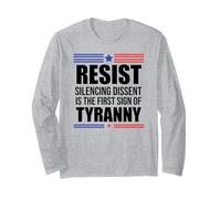 Resist Tyranny Pro Democracy Dies in Silence Dissent No King Manche Longue